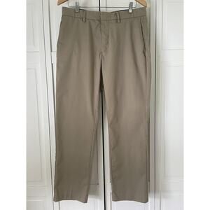 BANANA REPUBLIC Men's No-Iron Tailored Slim Fit Chino Pants Tan Size 33x30 EUC